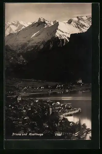 AK Brienz, Panorama mit Hasliberge