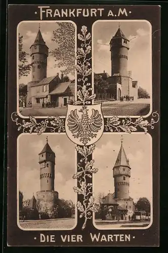 AK Frankfurt a. M., Die vier Warten, Wappen