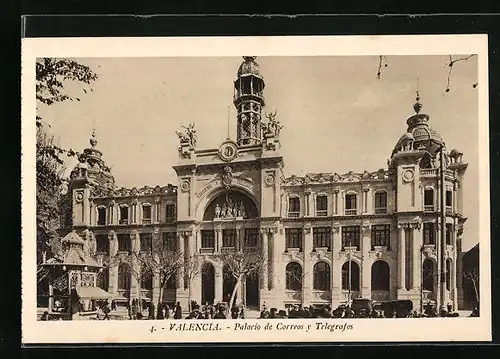 AK Valencia, Palacio de Correos y Telegrafos