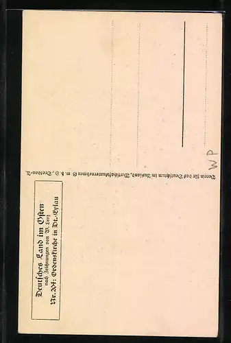 Künstler-AK Deutsch-Eylau, Ansicht der Ordenskirche