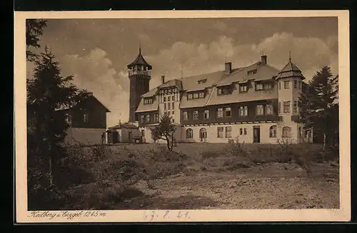 AK St. Joachimsthal i. Erzgeb., Keilberg-Hotel