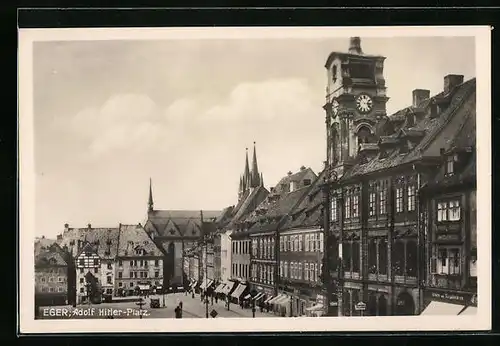 AK Eger, Rathaus am Platz