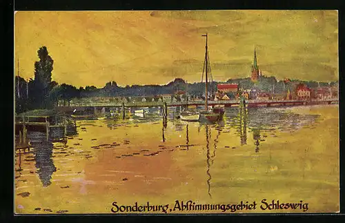 AK Sonderburg, Abstimmungsgebeit Schleswig, Panorama
