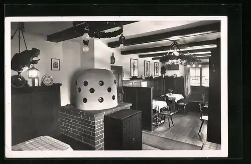 AK Partenkirchen, Tiroler Weinstube u. Weinhandlung, Bes.: M. Kaindl, Innenansicht