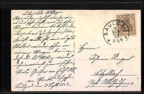 AK Saulgau, Schillerhöhe mit Parkanlage