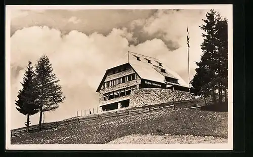 AK Todtnauberg-Ratschert /Schwarzwald, Jugendherberge Michael Fleiner-Haus mit 