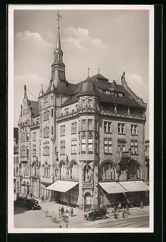 AK Karlsruhe, Moninger, Ecke Kaiserstrasse