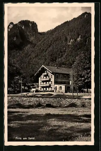 AK Ruhpolding, Gasthaus Fritz am Sand