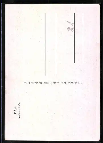 AK Erfurt, Fuhrwerk auf der Michaelisstrasse