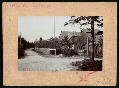 Fotografie Brück & Sohn Meissen, Ansicht Oberbärenburg, Freuenhaus Wirtshaus zur Waldidylle