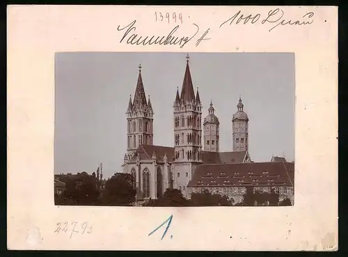 Fotografie Brück & Sohn Meissen, Ansicht Naumburg a. d. Saale, Blicka uf den Naumburger Dom