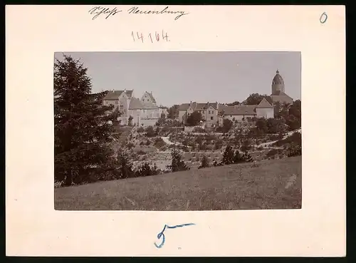 Fotografie Brück & Sohn Meissen, Ansicht Freyburg a. U., Blick auf das Schloss Neuenburg