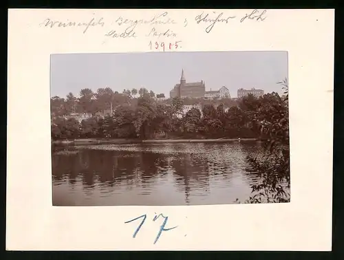 Fotografie Brück & Sohn Meissen, Ansicht Weissenfels a. Saale, Blick auf die Bergschule und Blüchershöhe