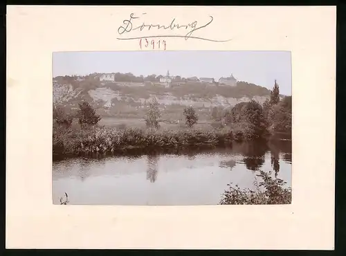 Fotografie Brück & Sohn Meissen, Ansicht Dornburg a. Saale, Blick auf die Goethe Schlösser