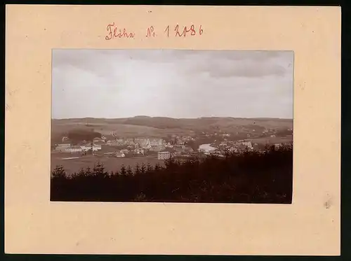 Fotografie Brück & Sohn Meissen, Ansicht Flöha i. Sa., Gesamtansicht der Ortschaft