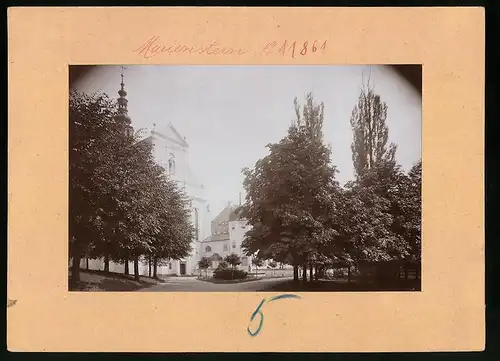 Fotografie Brück & Sohn Meissen, Ansicht Panschwitz-Kuckau, Partie an der Klosterkirche St. Marienstern mit Abtei