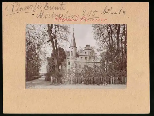 Fotografie Brück & Sohn Meissen, Ansicht Oberau, Strasse am Schloss Oberau