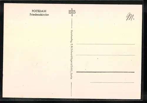 AK Potsdam, Ansicht der Friedenskirche