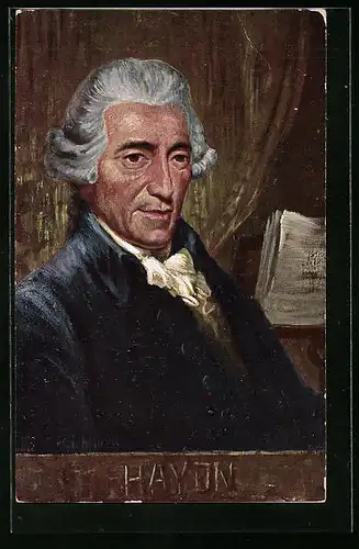 Künstler-AK Portrait des Komponisten Haydn