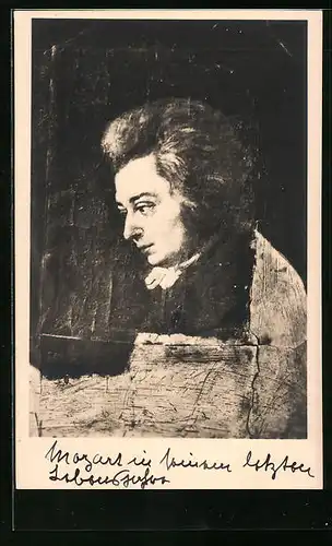 Künstler-AK Mozart in seinem letzten Lebensjahre