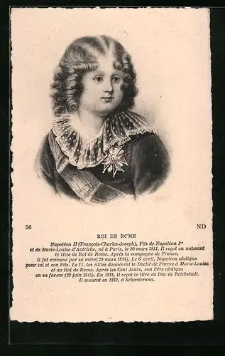 AK Napoleon II. Roi de Rome