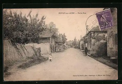 AK Pougy-sur-Aube, Petite Rue