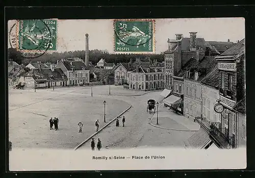 AK Romilly-sur-Seine, Place de l`Union