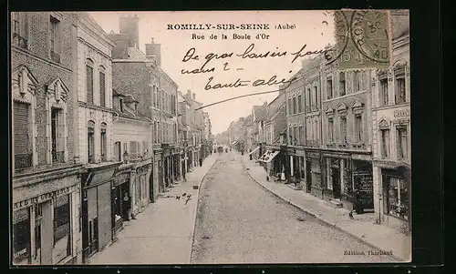 AK Romilly-sur-Seine, Rue de la Boule d`Or