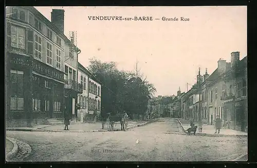 AK Vendeuvre-sur-Barse, Grande Rue