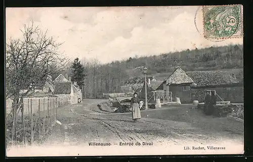 AK Villenauxe, Entrée de Dival
