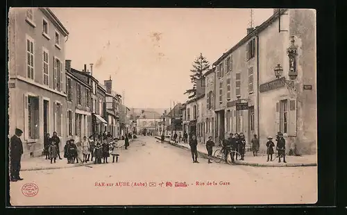 AK Bar-sur-Aube, Rue de la Gare