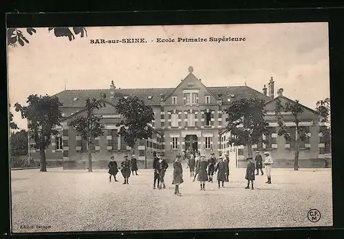 AK Bar-sur-Seine, Ecole Primaire Superieure