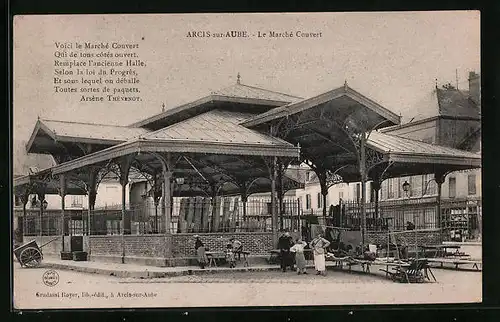 AK Arcis-sur-Aube, Le Marche Couvert