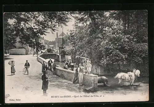 AK Mussy-sur-Seine, Quai de l'Hotel de-Ville, No. 2