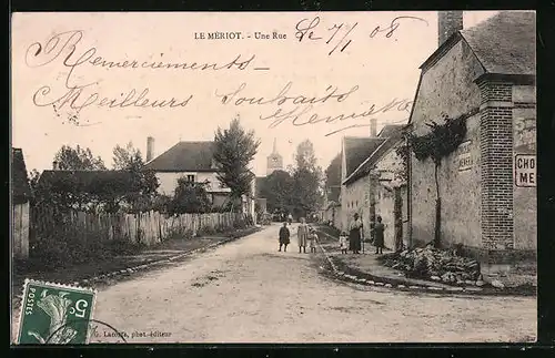 AK Le Mériot, Une Rue