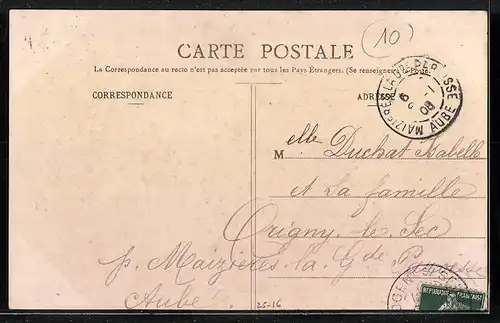 AK Le Mériot, Une Rue