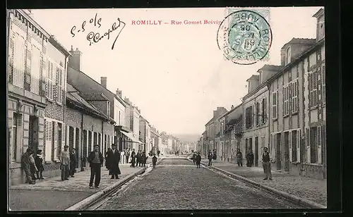 AK Romilly, Rue Gomet Boivin
