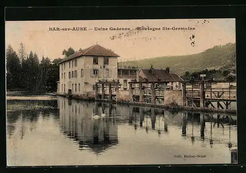 AK Bar-sur-Aube, Usine Gadenne, Montagne Ste.Germaine