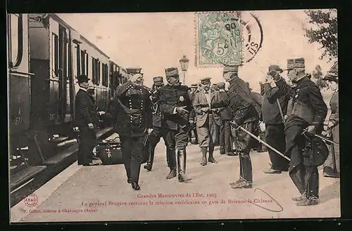 AK Brienne-le-Château, Grande Manoeuvres de l'Est, 1905