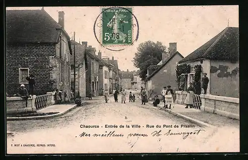 AK Chaource, Entrée de la Ville, Rue du Pont de Praslin