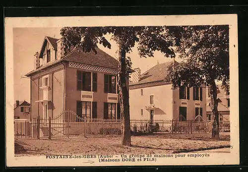 AK Fontaine-les-Grès, Maisons Doré et Fils