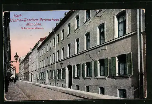 AK München, Kath. Central-Gesellen-Vereinshaus, Schommerstrasse
