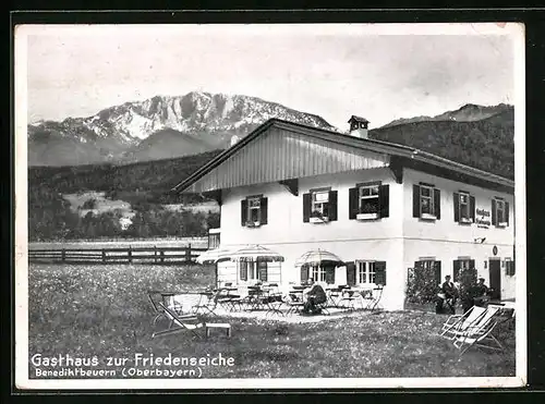 AK Benediktbeuern, Gasthaus zur Friedenseiche