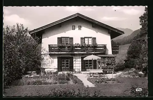 AK Berchtesgaden, Haus in der Eb'n, Bes. S. u. E. Hölzl