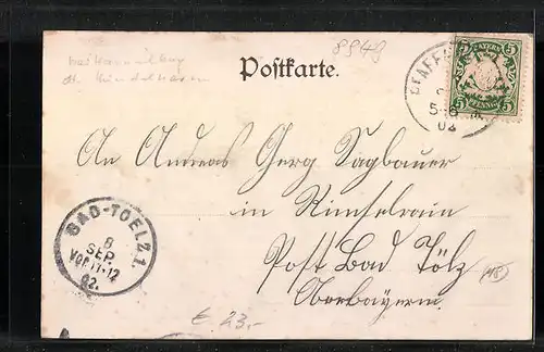 AK Pfaffenhausen, Totalansicht mit Kirche