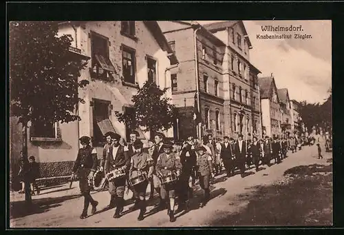 AK Wilhelmsdorf, Knabeninstitut Ziegler, Parade