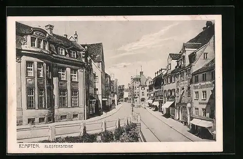 AK Kempten, Ansicht der Klostersteige