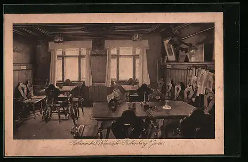 AK Jena, Rabenvaters Weinstube Rabenburg (Innenansicht)