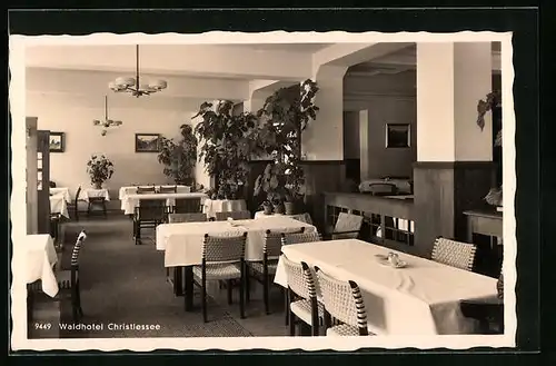 AK Oberstdorf /Allg., Erholungsheim der NSKOV Waldhotel Christlessee (Innenansicht)