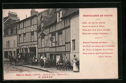 AK Lisieux, Hotel du Maure, Fonde en 1670